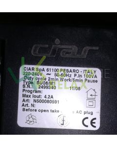 Alimentador compatible para la unidad de control de sillones CIAR Spa Art. 500080591, SU08/M1
